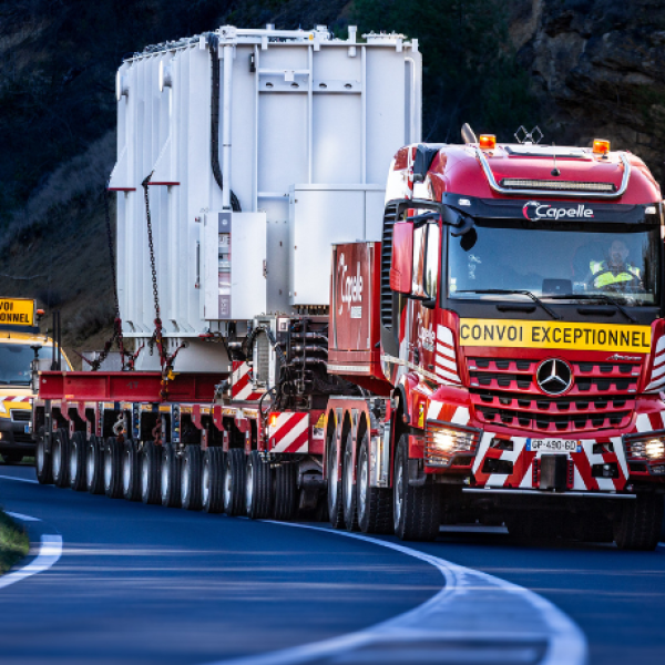 TRANSPORT D'UN TRANSFORMATEUR DE 90 TONNES